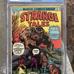 Strange Tales #175 (1974) CGC 9.0 — White Pages; Torr Marvel Monster Cover 