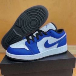Nike Air Jordan 1 Low Game Royal Size 4y /5.5 Womens Brand New
