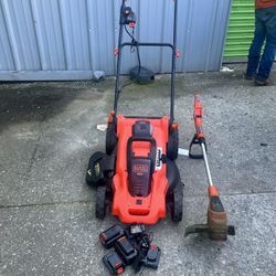 Lawn Mower + String Trimmer