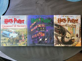 NEW Harry Potter Illustrated Edition Book 2-4 Hardcover