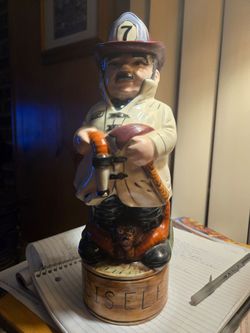 Vintage 1973 fire chief decanter