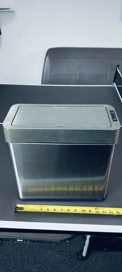 Touch less Automatic Opening Trash Can Stainless Steel 