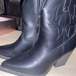 New Leather Cowboy Boots Women Sz10