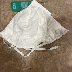White Baby Hat