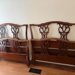 Twin Bed Frames- Chippendale style