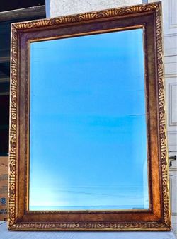 Gold Ornate Framed Wall Mirror