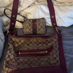Coach Tote And Wristlet 