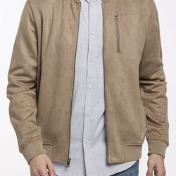 Ben Sherman Faux Suede Bomber Jacket