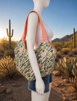 Desert Cactus XL tote bag