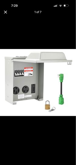 RV power outlet 50A & 30A & 20A circuit breaker