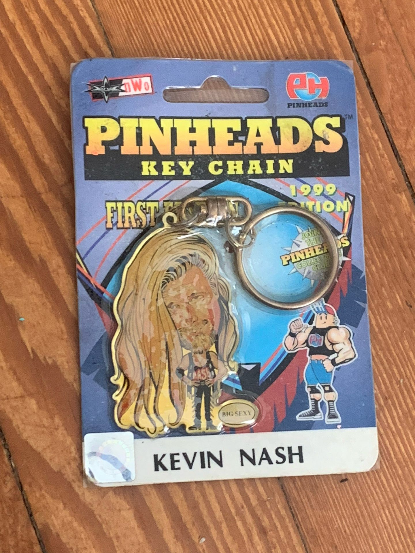 1991 Kevin Nash “big Sexy” Pinhead Keychain