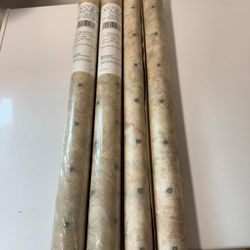 NOS Essex Prepasted Vinyl Coated Wall Covering 2 Full Unopened Bolts 2 Half Used Opened Bolts