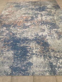 Abstract style 9x12 washable area rug