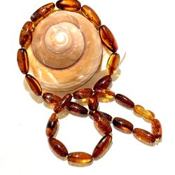 Vintage Amber Bakelite Necklace 