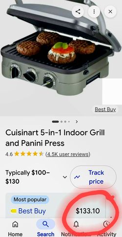 CUISINART 5 in 1 Indoor Grill