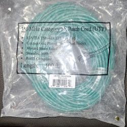 350 MHz CATEGORY  5E PATCH CORD (UTP)  100' BAGS I HAVE 8 100' BAGS  BRAND NEW And I Have 6 10' Bags