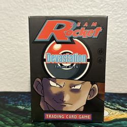 Pokemon TCG Devastation Theme Deck – Team Rocket (2000) – Unsealed, Complete