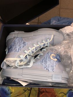 Dior light blue converse