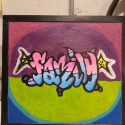 "Family" Painting And Frame