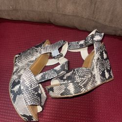 New Snake Print Wedges 