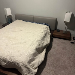 Queen Bed Frame – Modern & Sturdy – Moving Sale – Houston