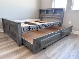 New Full Bed With Trundle Frame