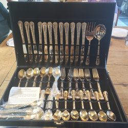 Gold Plated Silverware Set