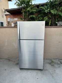 Whirlpool Fridge Silver 21cu ft 33x31x66🛑👍3 MONTHS WARRANTY
