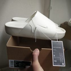 New Nike Calm Slide Men Size 9 Sail
