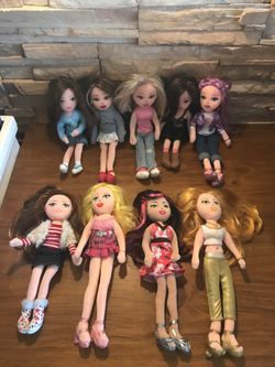 Ty GIRLZ Dolls Plush Removable Clothing Lot of 9