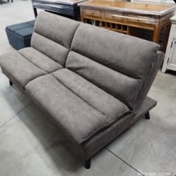 Gray Fabric Sofa Futon Bed (New)