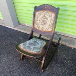 Antique Folding Rocking Chair 