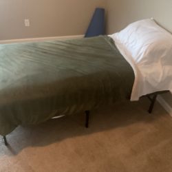 Portable Twin Bed—New Mattress 