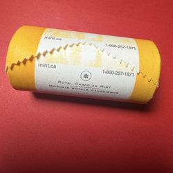 Brilliant Uncirculated Canadian 2008 Half Dollar 25 x 50 Cents Limited Mint Roll