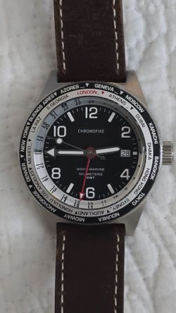 SWISS CHRONOFIXE GMT MENS WATCH