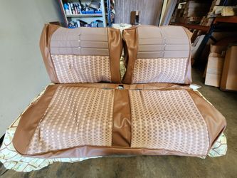 Brand new hard top 1964 cloth seat cover in saddle