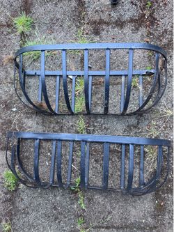 Pair Of Wrought Iron Window Planters