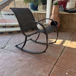 Wicker rocking chair