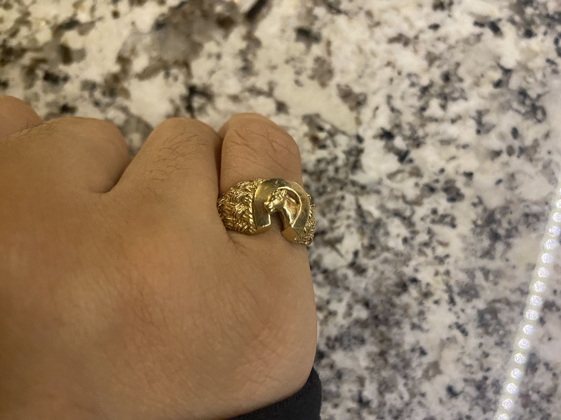 Gold Horse Ring