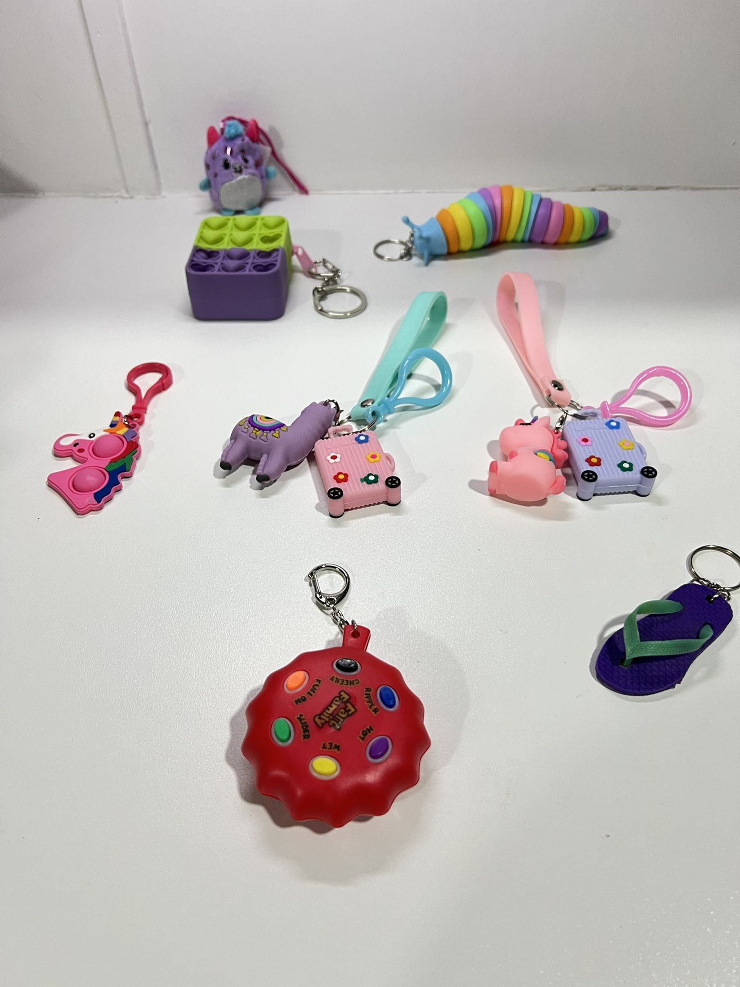 Girls Keychain Assessories 7 pieces