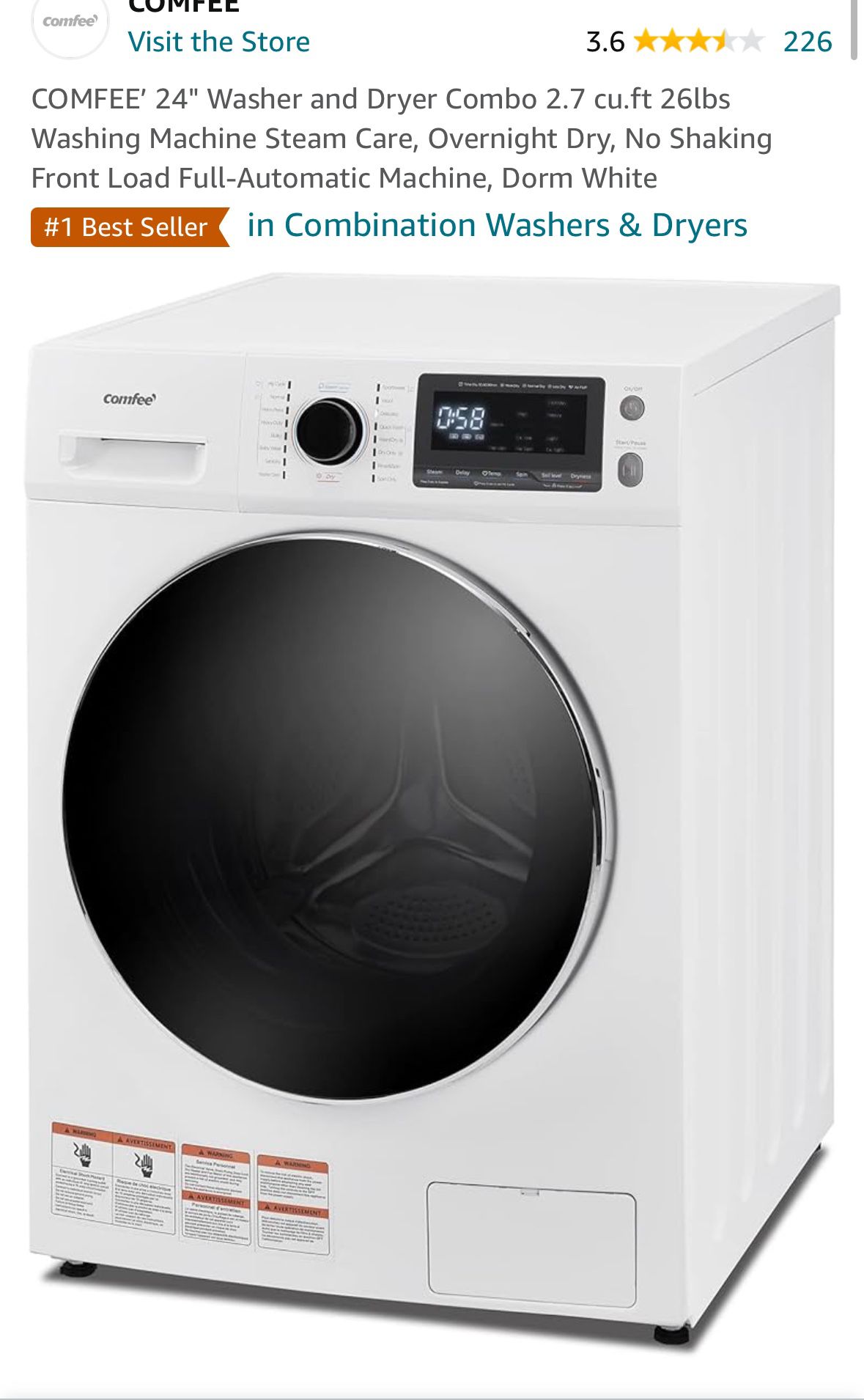 Brand New  Ventless All-In-One Washer/ Dryer