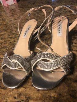 Nina Bridal Wedges Size 8