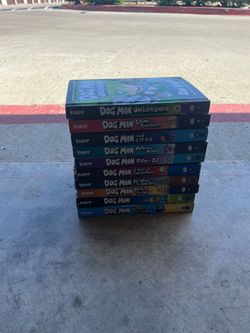 Collection of dog man books $5 each