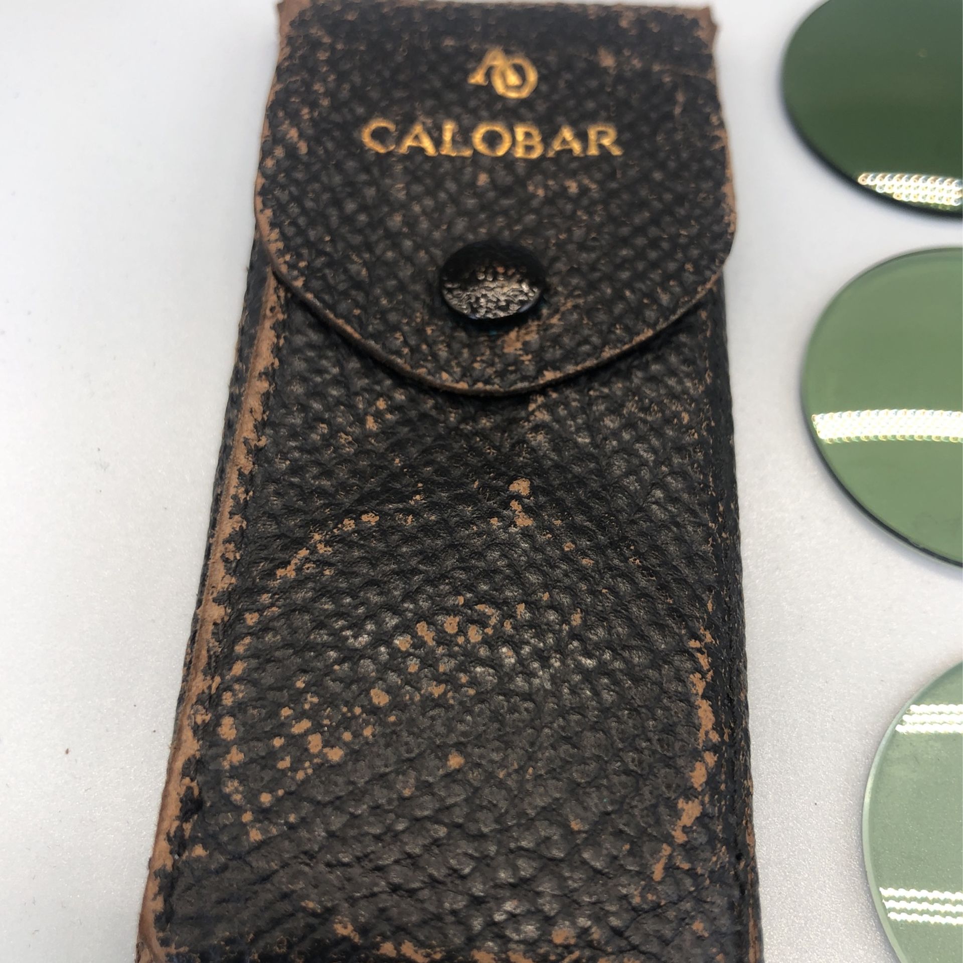 Vintage AO American Optical Calobar green lens with case