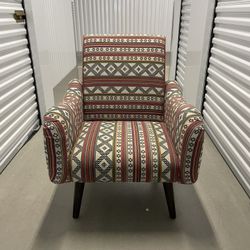 Upholstered Armchair from World Market Jacquard Print