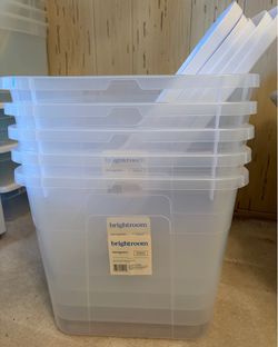 brightroom 70qt/56.2L containers with lids (5)