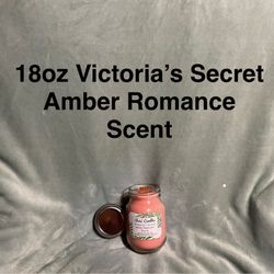 18oz Victoria’s Secret Amber Romance Scent Candle