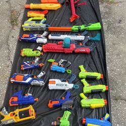 20+ Nerf, X-Shot and other dart toys - LOT