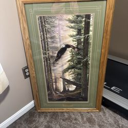 Oak framed pictures