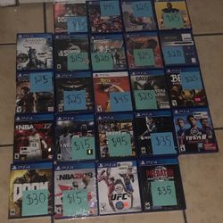 Selling Individually Only! PlayStation 4 5 Video Game PS5 PS4 Collection Mega